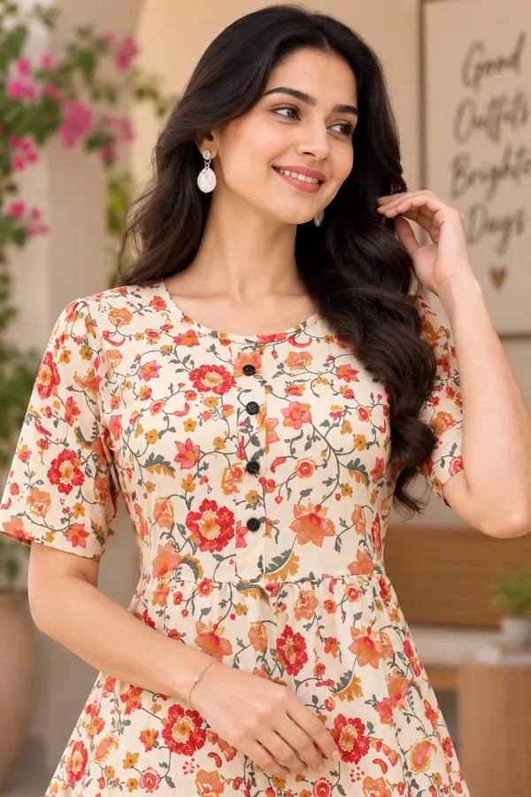 Beige_Floral_Midi_Fit_And_Flare_Dress_for_Women