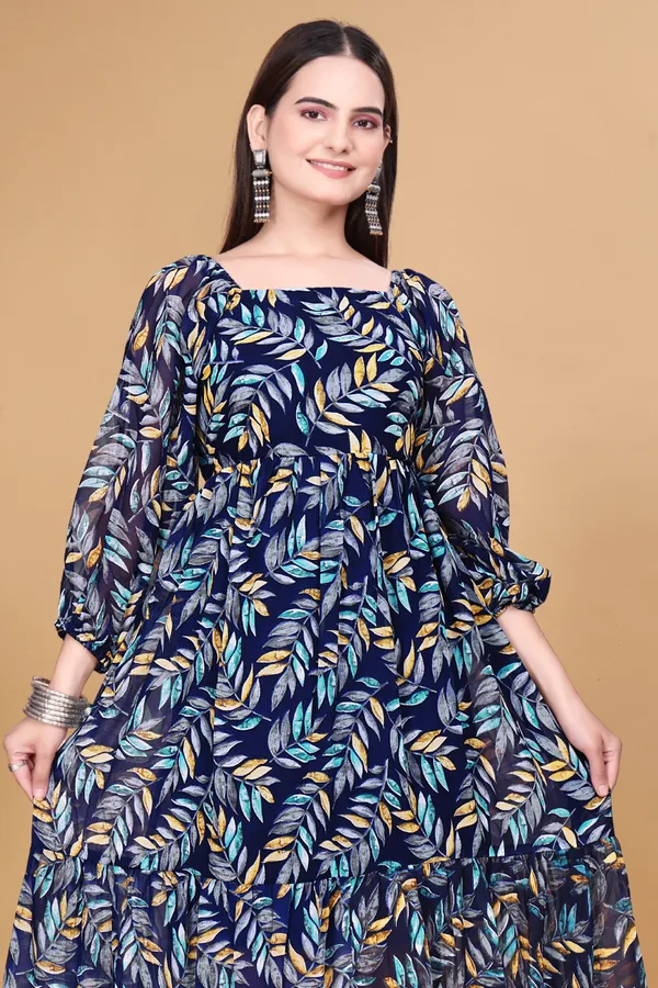 Navy_Blue_Georgette_Printed_A-Line_Dress_For_Women
