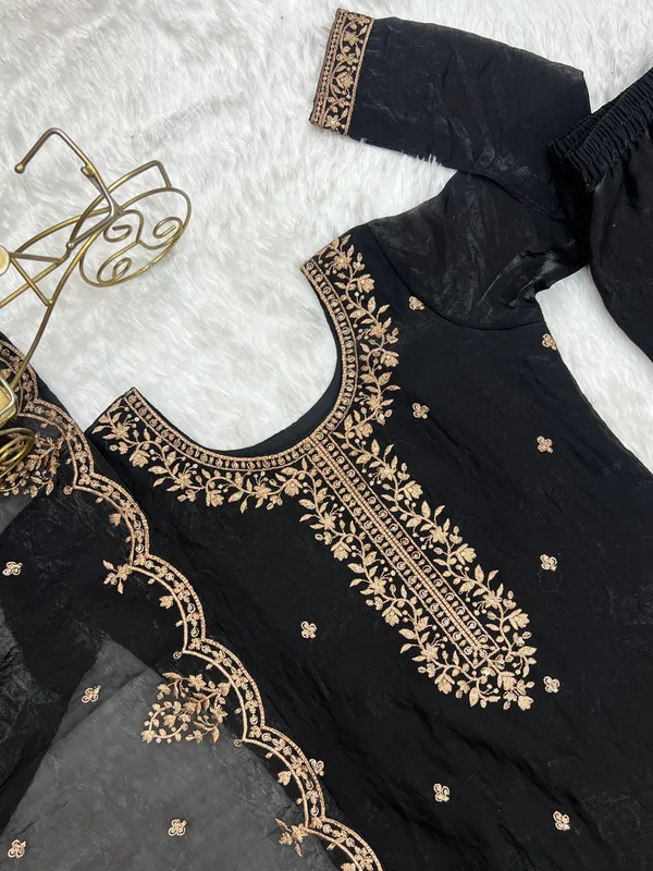 Black_Embroidered_Kurta_Palazzo_Dupatta_Set_for_Women