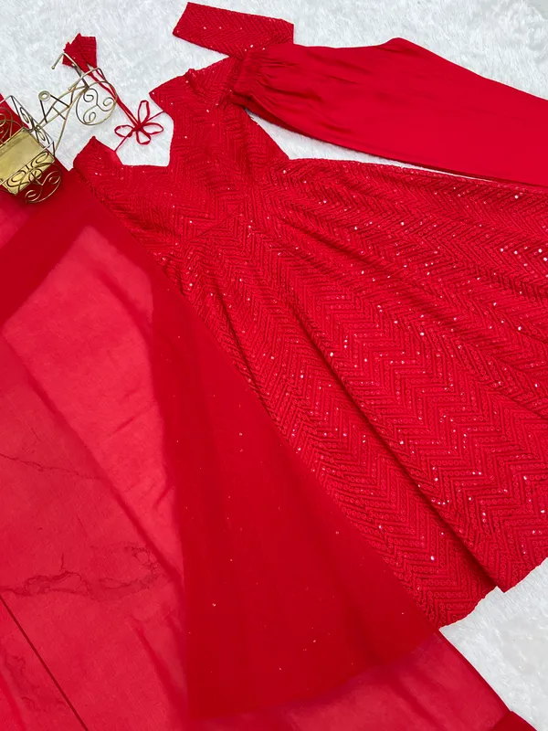 Red_Embellished_Flared_Anarkali_Suit_Set_for_Women