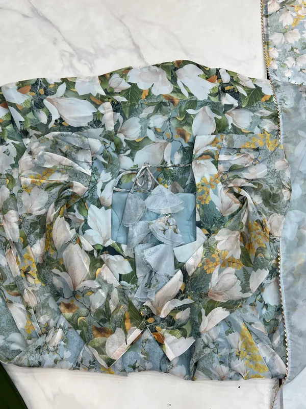 Blue_Organza_Silk_Floral_Print_Anarkali_Suit_Set_for_Women