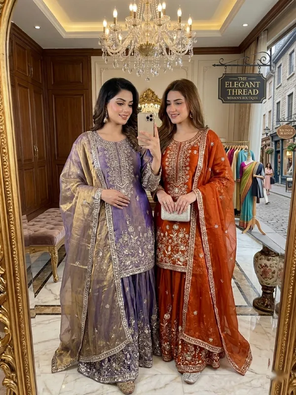 Lavender_Embroidered_Sharara_Suit_Set_For_Women