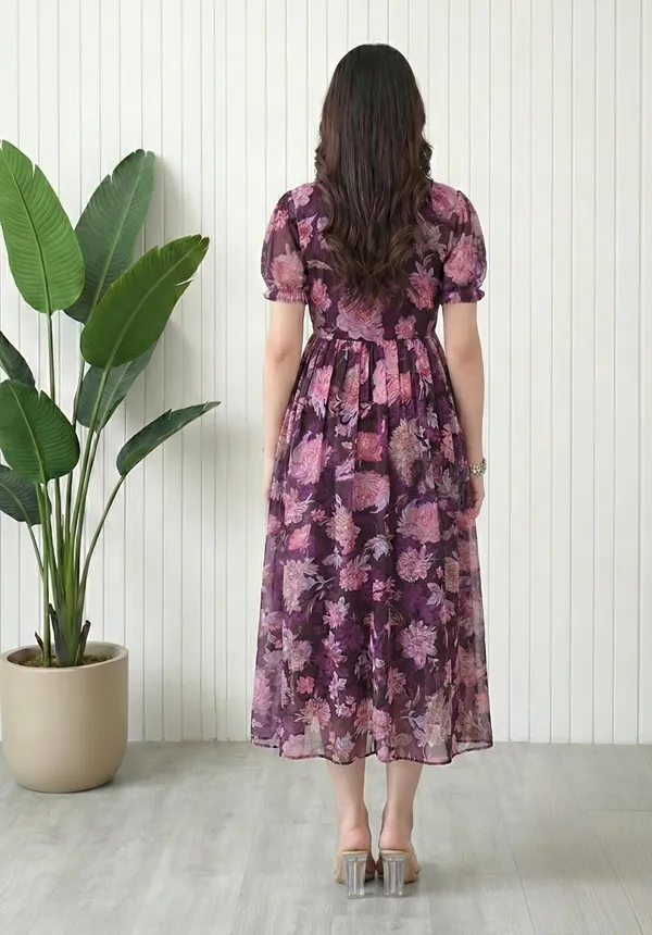 Purple_Floral_Print_Fit_And_Flare_Dress_for_Women