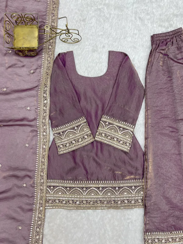Purple_Embroidered_Straight_Suit_Set_For_Women