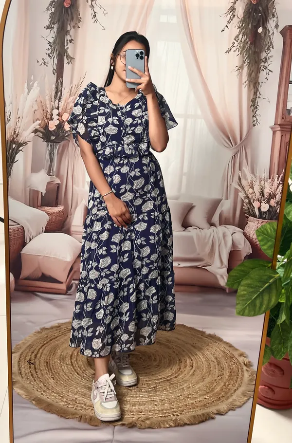 Navy_Floral_Fit_And_Flare_Dress_for_Women