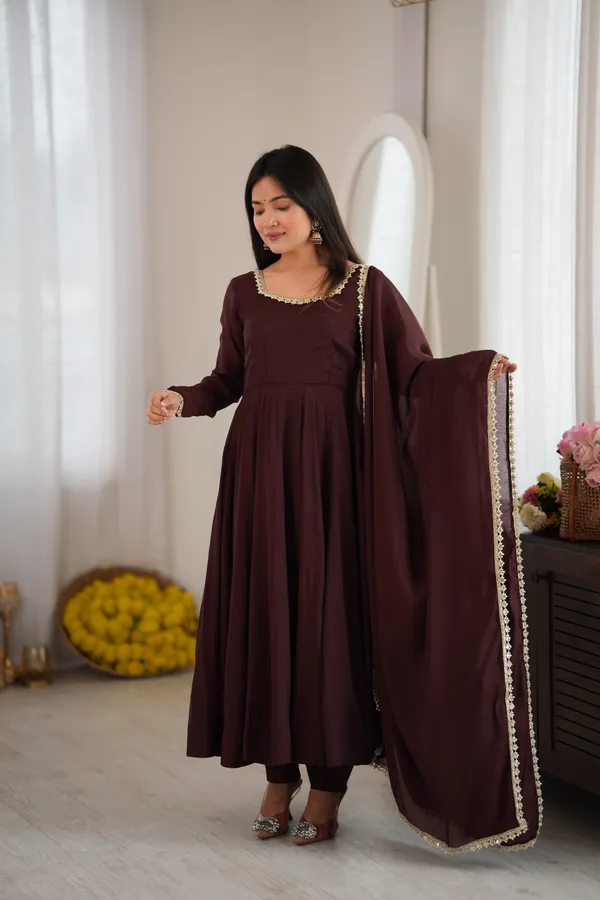 Maroon_Chanderi_Flared_Anarkali_Suit_Set_for_Women