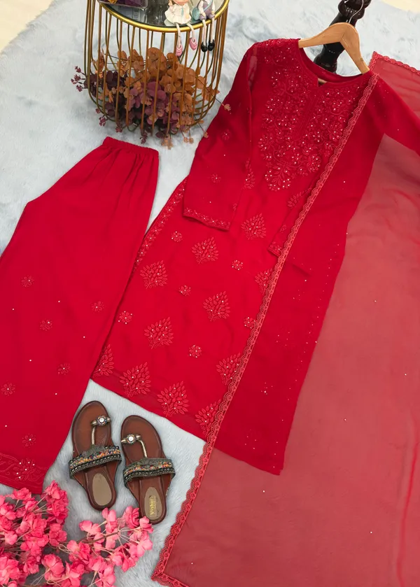 Red_Embroidered_Kurta_Set_for_Women