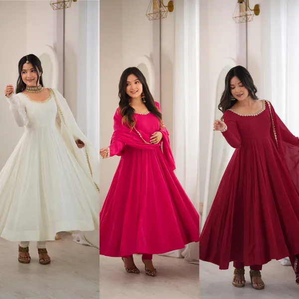 Multicolor_Chanderi_Flared_Anarkali_Suit_Set_for_Women