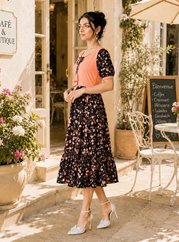 Black_Floral_Fit_And_Flare_Dress_for_Women