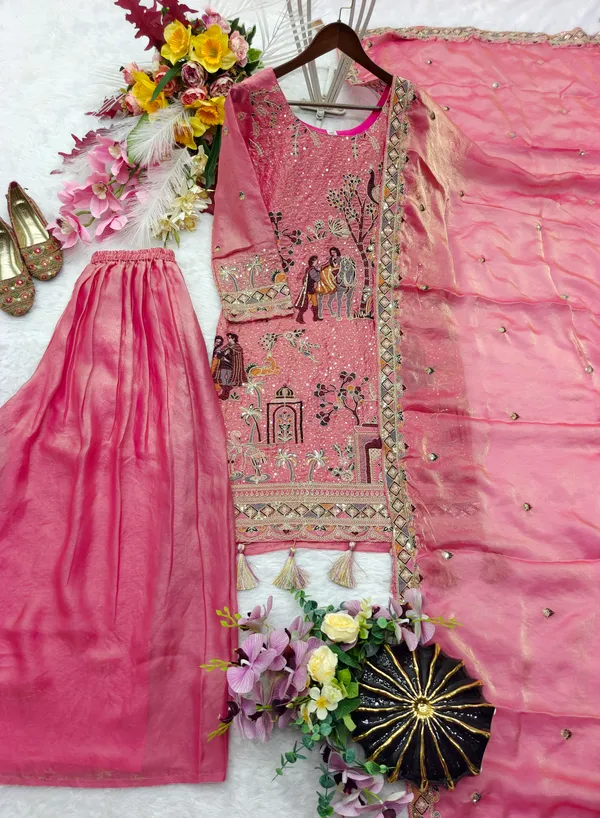 Pink_Embroidered_Ethnic_Suit_Set_for_Women