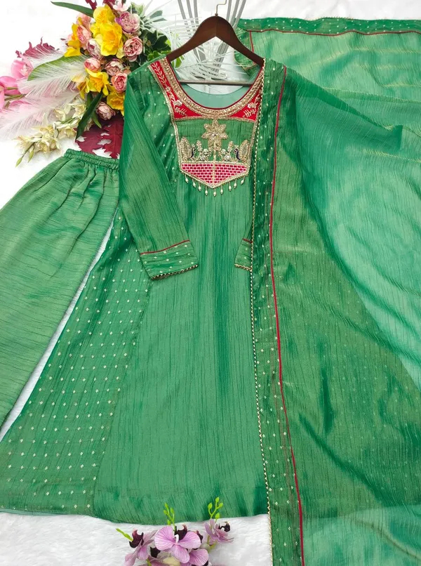 Green_Embroidered_Straight_Suit_Set_for_Women