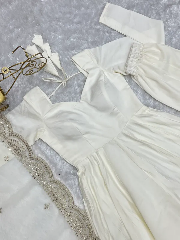 White_Anarkali_Suit_Set_With_Embellished_Dupatta_for_Women