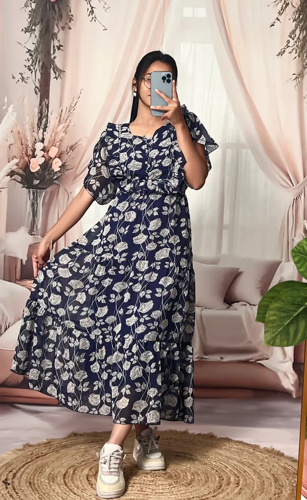 Navy_Blue_Georgette_Floral_Fit_And_Flare_Dress_For_Women