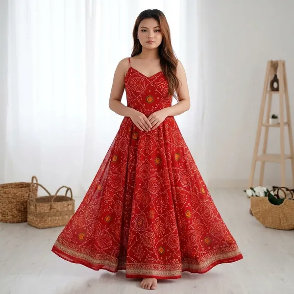 Red_Cotton_Anarkali_Gown_For_Women