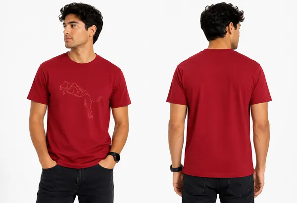 Flying_Dog_Cotton_Crew_Neck_Graphic_Print_T-Shirt