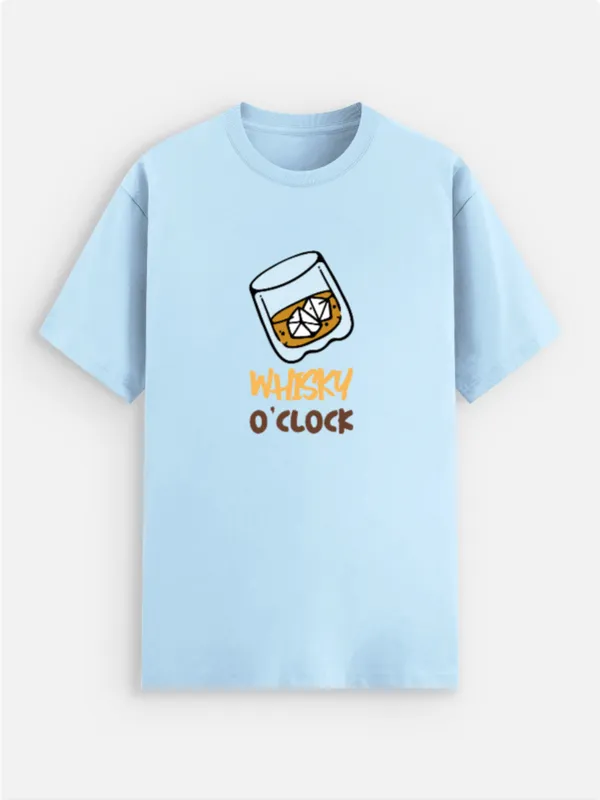 Whisky_O'Clock_Cotton_Round_Neck_Graphic_Print_T-Shirt