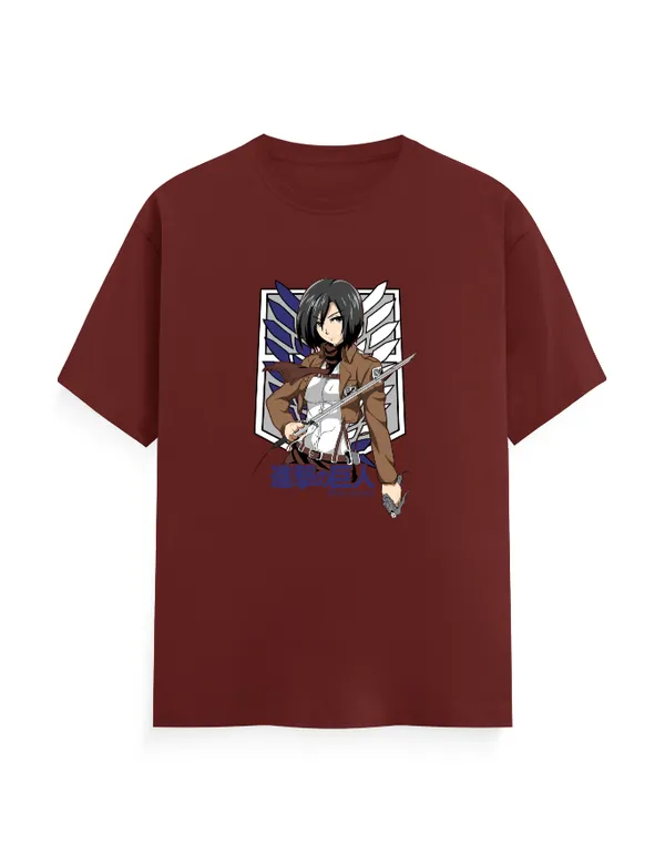 MIKASA_ACKERMAN_Unisex_Classic_Anime_Graphic_T-Shirt