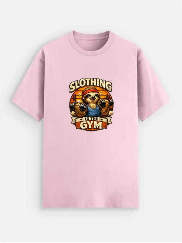 Slothing_To_The_Gym_Cotton_Graphic_Print_T-Shirt