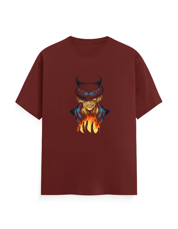 SABO_Unisex_Classic_Anime_Graphic_100%_Cotton_T-Shirt