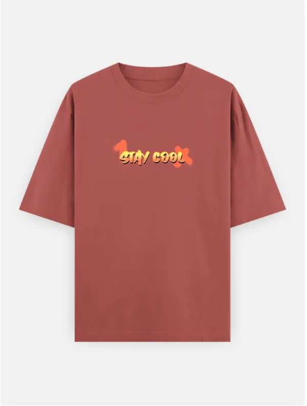 Stay_Cool_Cotton_Round_Neck_Oversized_Classic_Graphic_Print_T-Shirt