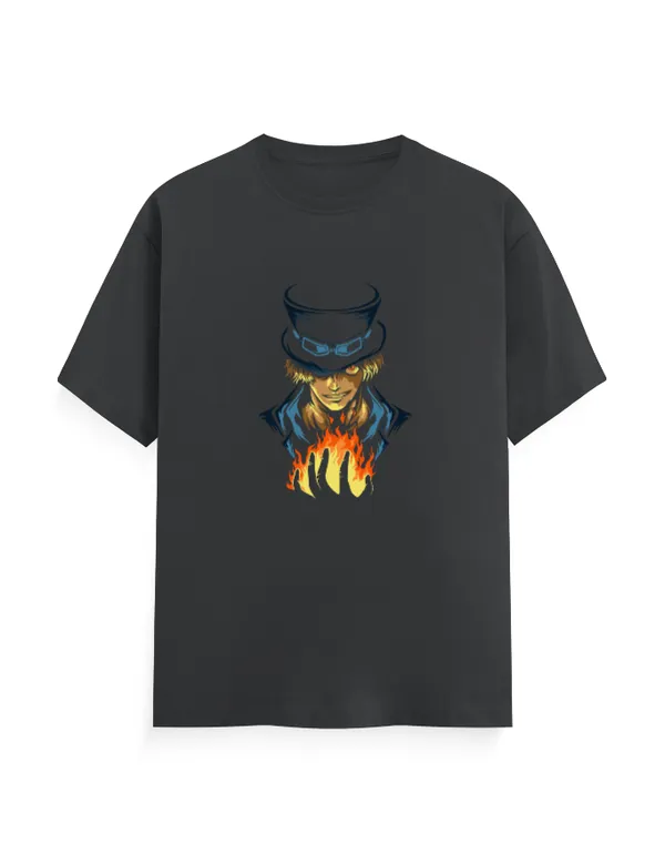 SABO_Unisex_Classic_Anime_Graphic_100%_Cotton_T-Shirt