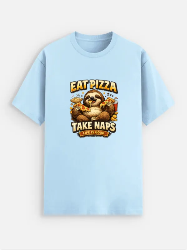 Eat_Pizza__Cotton_Graphic_Print_Round_Neck_T-Shirt