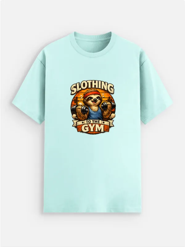 Slothing_To_The_Gym_Cotton_Graphic_Print_T-Shirt