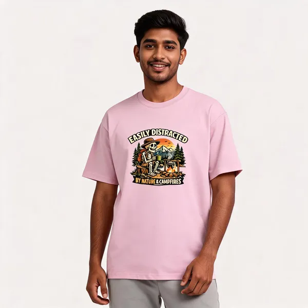 Easily_Distracted__CottonGraphic_Print_T-Shirt