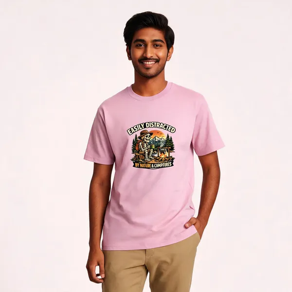 Easily_Distracted__CottonGraphic_Print_T-Shirt