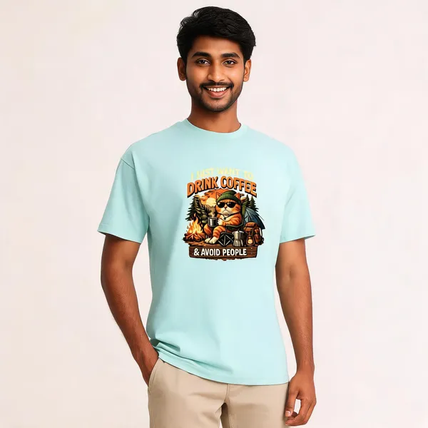 Drink_Coffee__Cotton_Graphic_Print_Round_Neck_T-Shirt