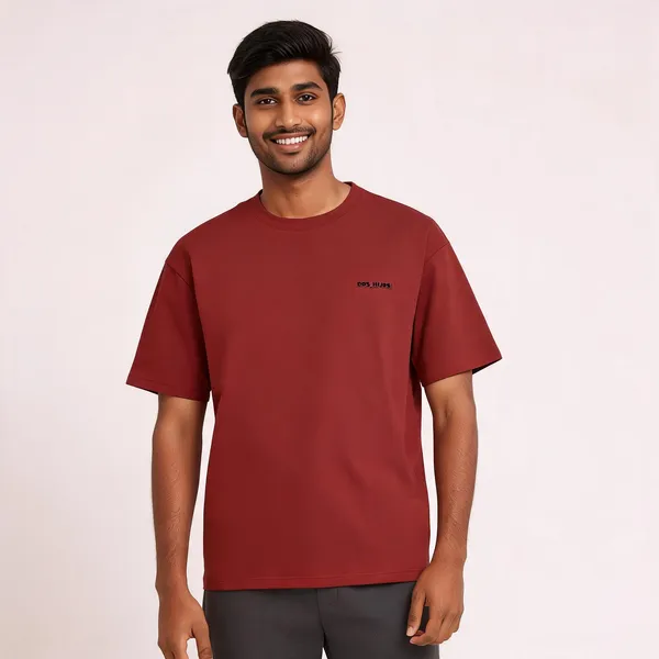 Dos_Hijos_Cotton_Crew_Neck_Chest_Print_T-Shirt