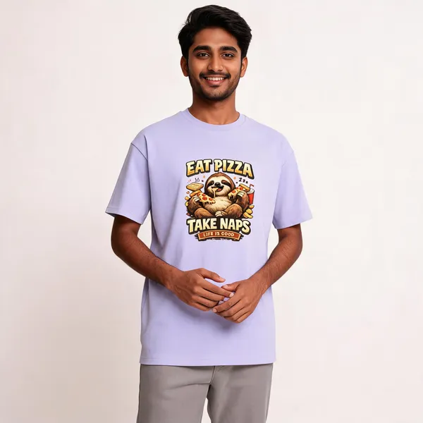 Eat_Pizza__Cotton_Graphic_Print_Round_Neck_T-Shirt
