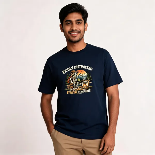 Easily_Distracted__CottonGraphic_Print_T-Shirt