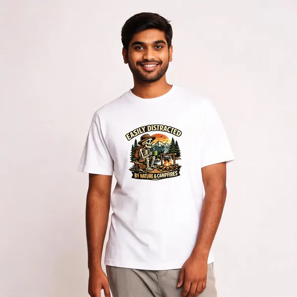 Easily_Distracted__CottonGraphic_Print_T-Shirt