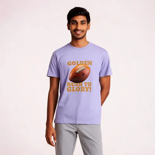 Golden_Rush_To_Glory_Cotton_Graphic_Print_Round_Neck_T-Shirt