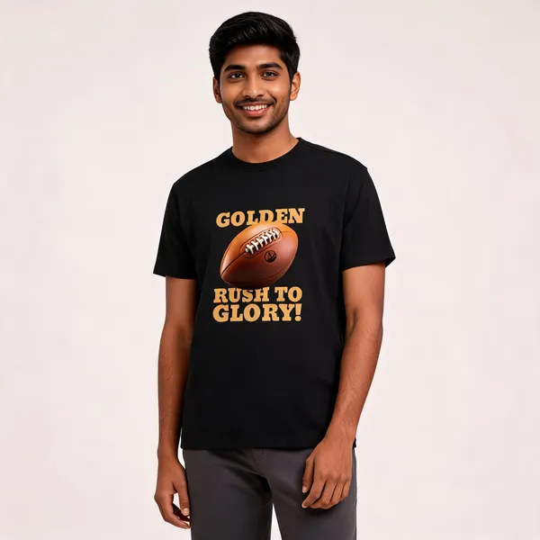 Golden_Rush_To_Glory_Cotton_Graphic_Print_Round_Neck_T-Shirt