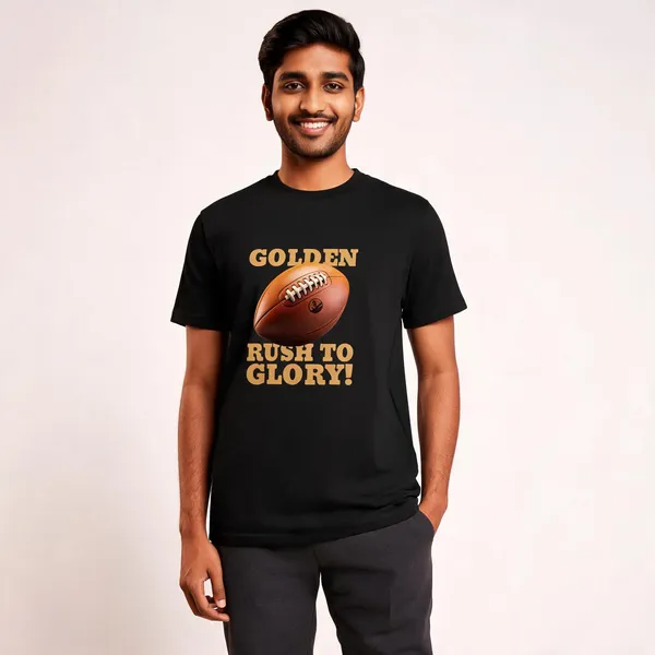 Golden_Rush_To_Glory_Cotton_Graphic_Print_Round_Neck_T-Shirt