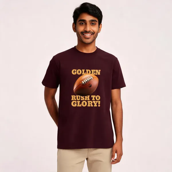 Golden_Rush_To_Glory_Cotton_Graphic_Print_Round_Neck_T-Shirt