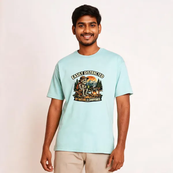 Easily_Distracted__CottonGraphic_Print_T-Shirt