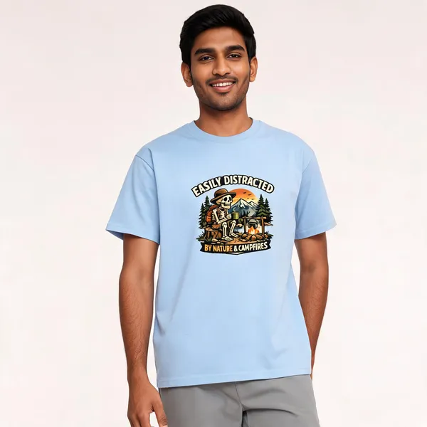 Easily_Distracted__CottonGraphic_Print_T-Shirt