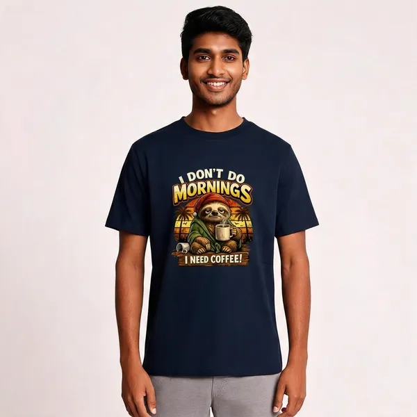 I_Need_Coffee_Cotton_Graphic_Print_T-Shirt