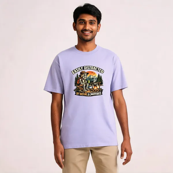 Easily_Distracted__CottonGraphic_Print_T-Shirt