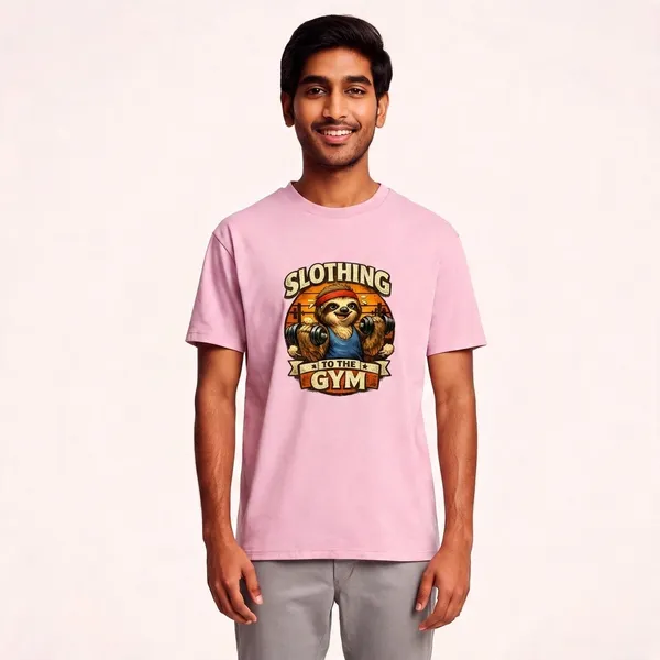Slothing_To_The_Gym_Cotton_Graphic_Print_T-Shirt