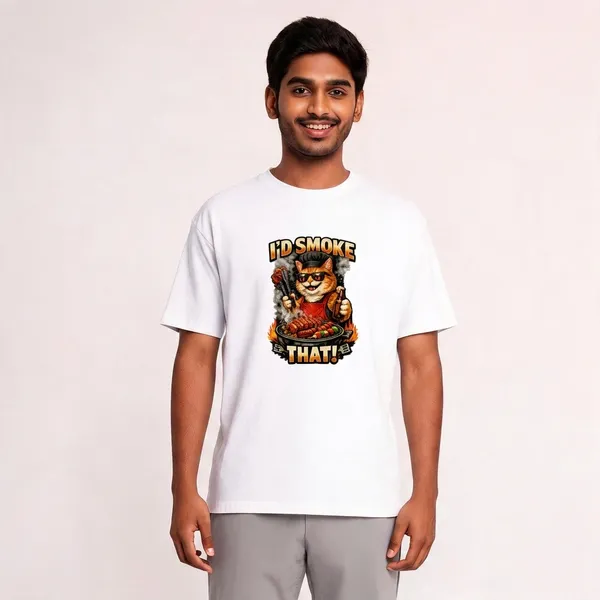 I'd_smoke_that__Cotton_Graphic_Print_T-Shirt