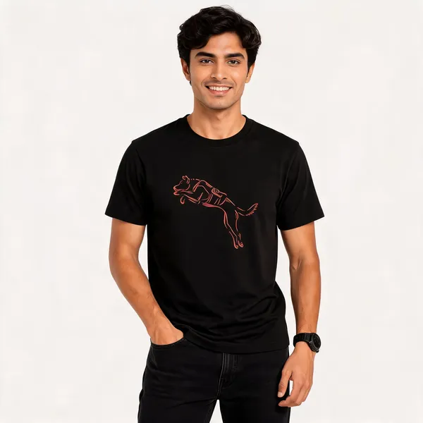 Flying_Dog__Cotton_Crew_Neck_Graphic_Print_T-Shirt