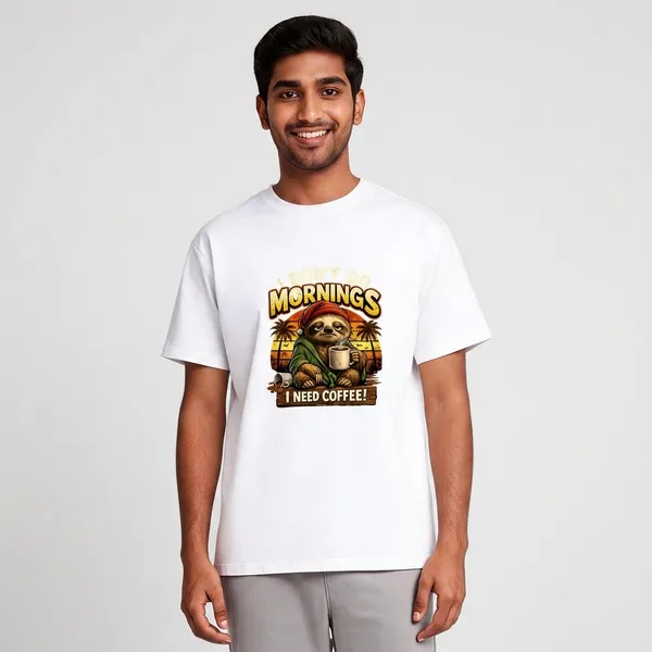 I_Need_Coffee_Cotton_Graphic_Print_T-Shirt