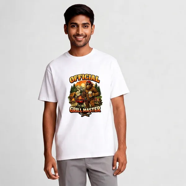 GrillMaster__Cotton_Round_Neck_Graphic_Print_T-Shirt