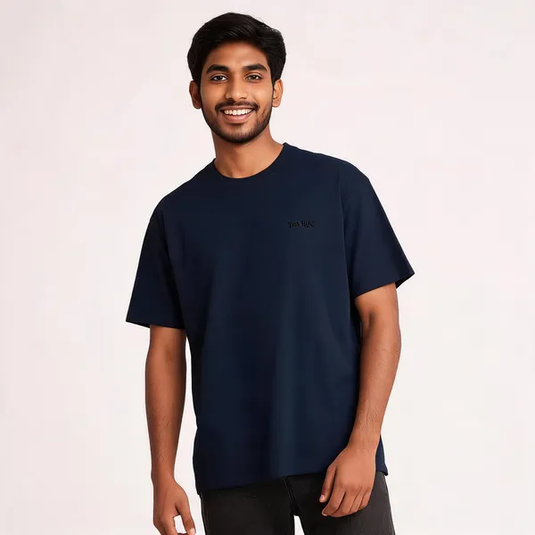 Dos_Hijos_Cotton_Crew_Neck_Chest_Print_T-Shirt