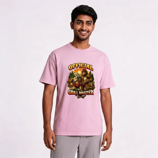 GrillMaster__Cotton_Round_Neck_Graphic_Print_T-Shirt