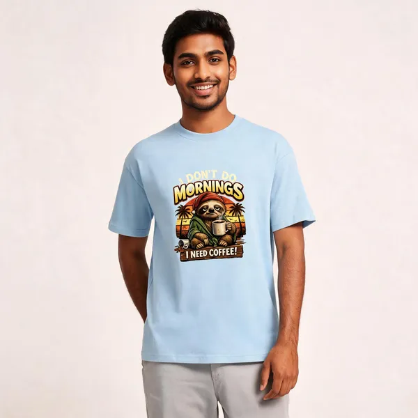 I_Need_Coffee_Cotton_Graphic_Print_T-Shirt